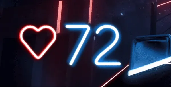 Beat Saber style widget!