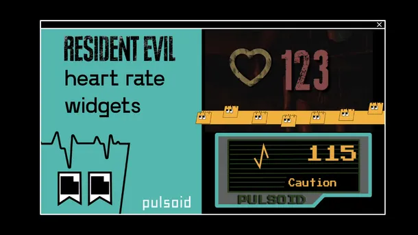 How to add a heart rate widget on Resident Evil stream