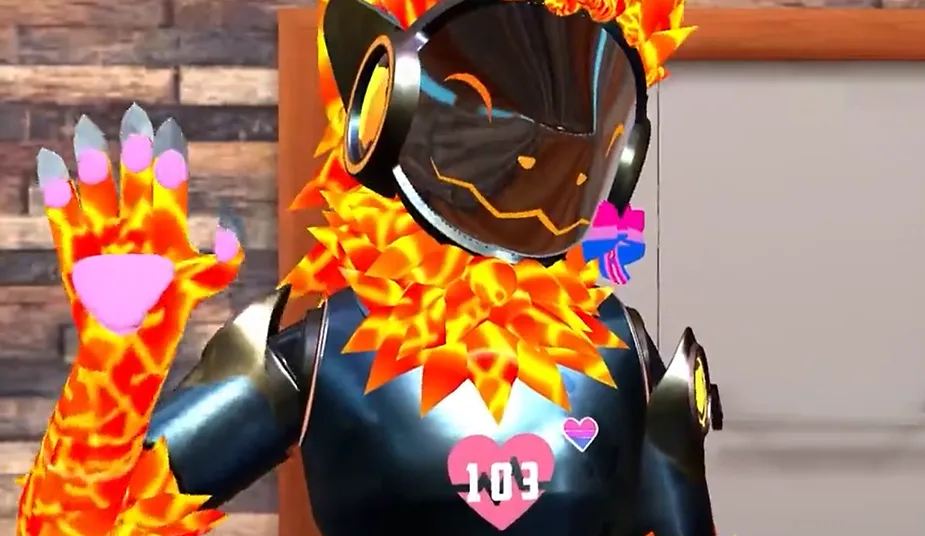 200Tigersbloxed氏によるHRtoVRChatプロジェクトの実際の動作デモ 200Tigersbloxed氏によるHRtoVRChatプロジェクトの実際の動作デモ