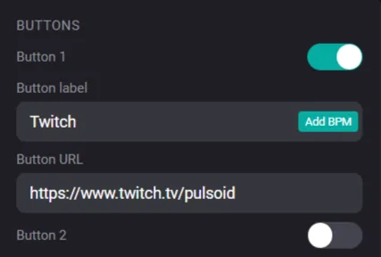 Buttons are only visible to others, not to you Buttons are only visible to others, not to you