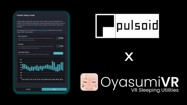OyasumiVR x Pulsoid integration