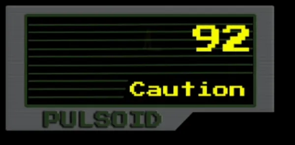 Resident Evil style heart rate widget