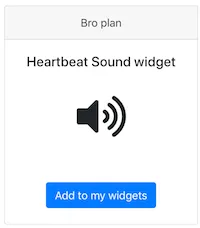 Heart Rate Sound widget Pulsoid