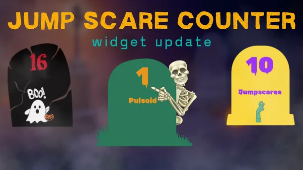 Updated Jump Scare Counter widget for your Halloween stream