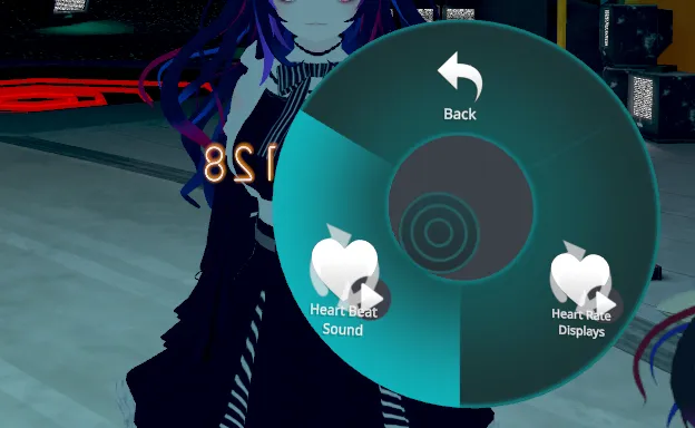 VRChat Expressions に心音トグル表示